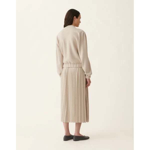 Fabiana Filippi Suede Bomber in Cachà Jacket, view 4