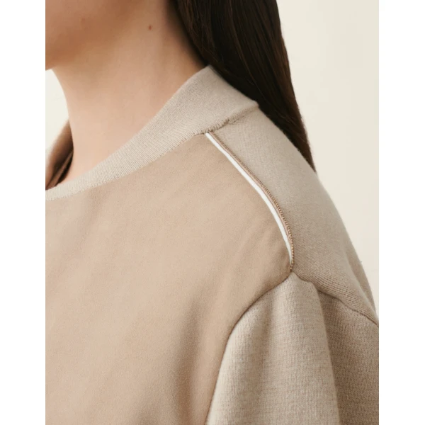 Fabiana Filippi Suede Bomber in Cachà Jacket, view 5