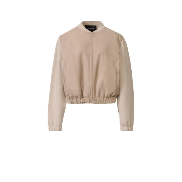 Fabiana Filippi Suede Bomber in Cachà Jacket