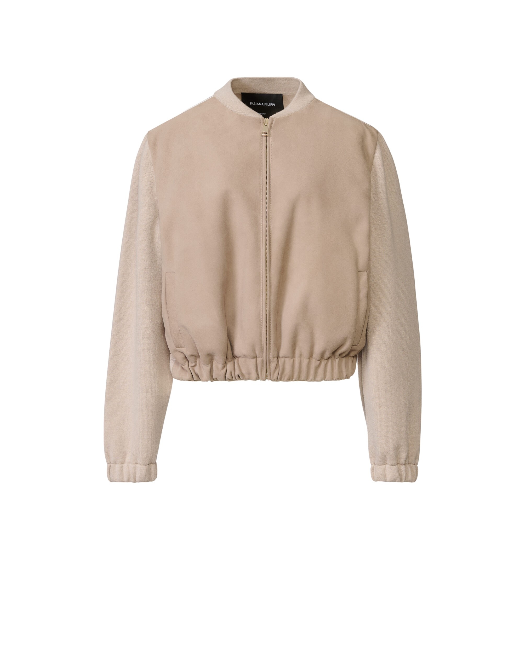Fabiana Filippi Suede Bomber in Cachà Jacket