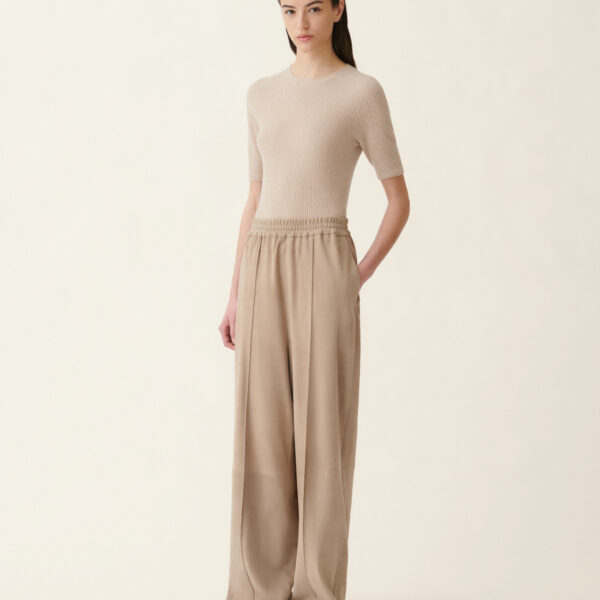 Fabiana Filippi Suede Trousers in Cachà, view 3