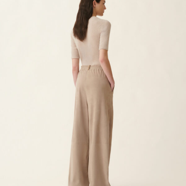 Fabiana Filippi Suede Trousers in Cachà, view 4