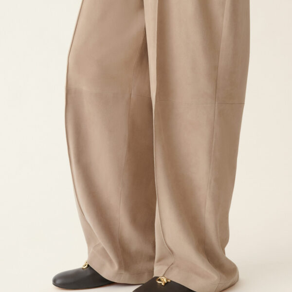 Fabiana Filippi Suede Trousers in Cachà, view 6