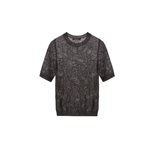 Fabiana Filippi Sweater in Midnight Blue Micro Sequins