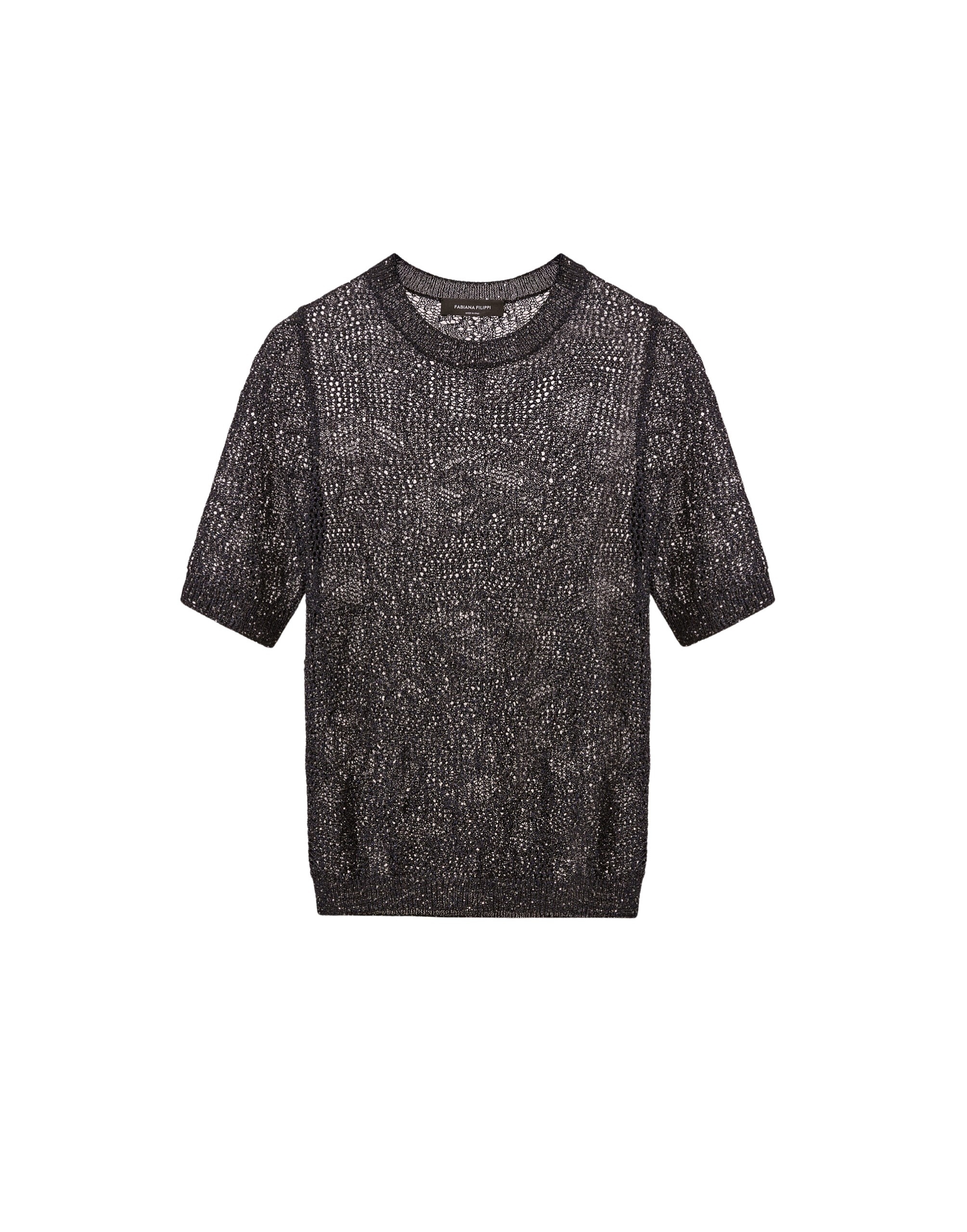 Fabiana Filippi Sweater in Midnight Blue Micro Sequins