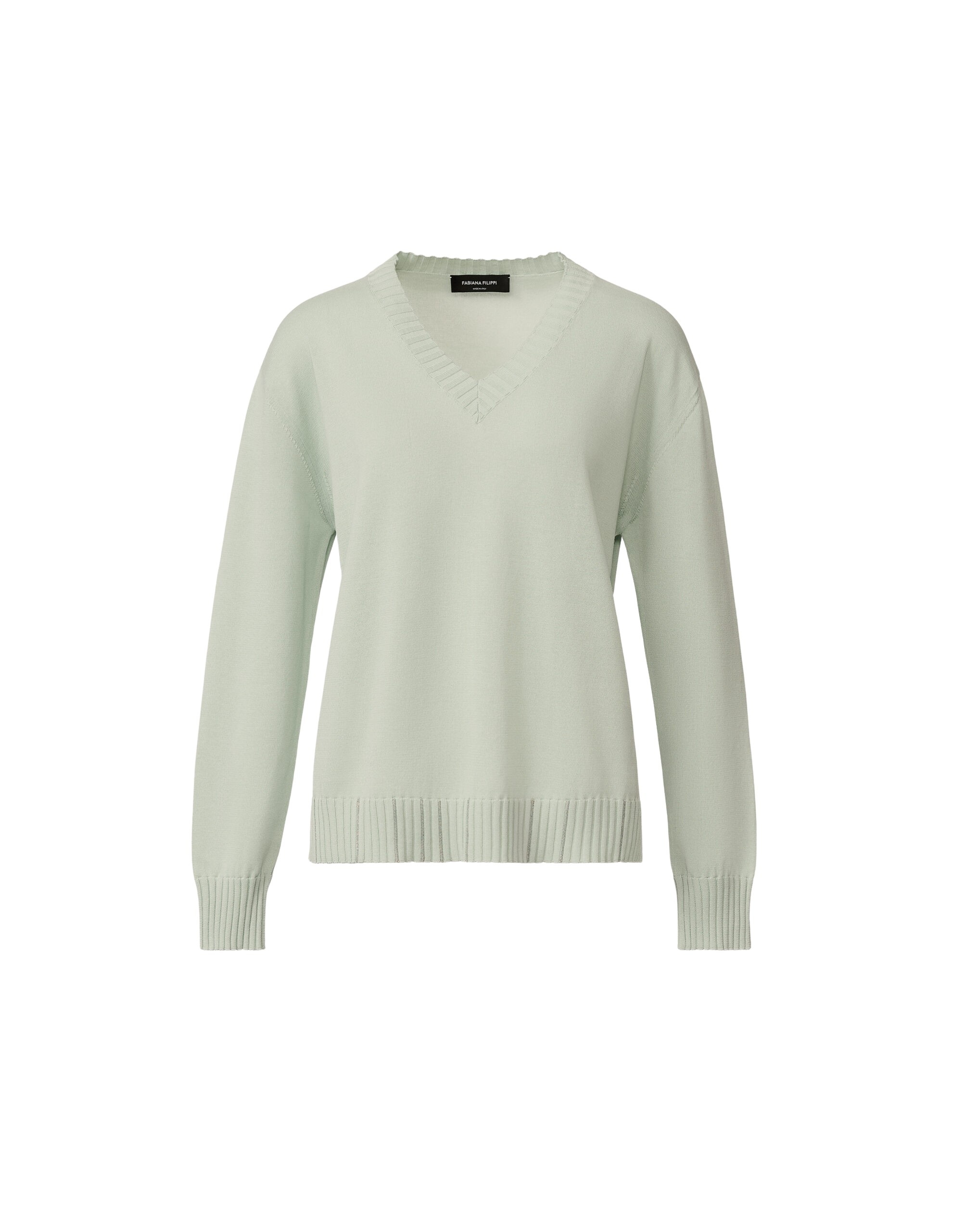 Fabiana Filippi Sweater in Organic Cotton, Ghirri Green