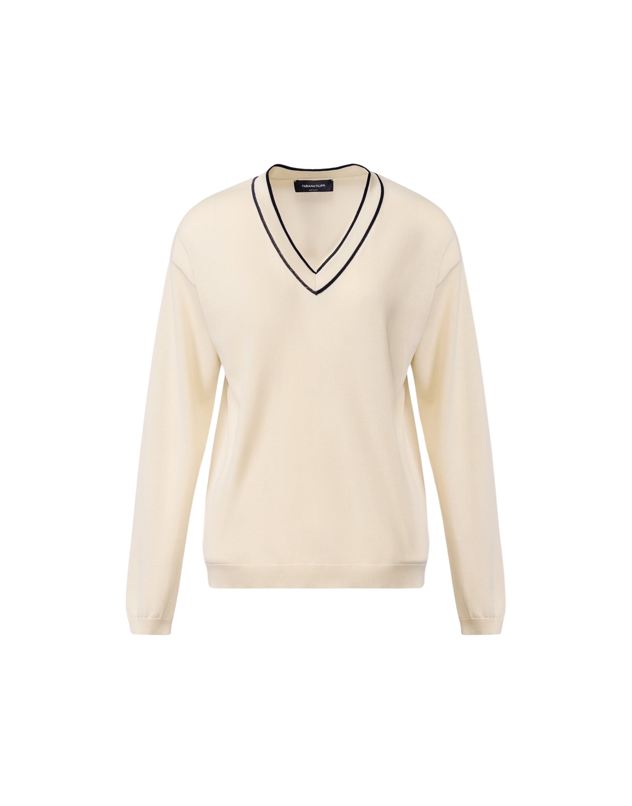 Fabiana Filippi Sweater in Organic Cotton, Midnight Blue
