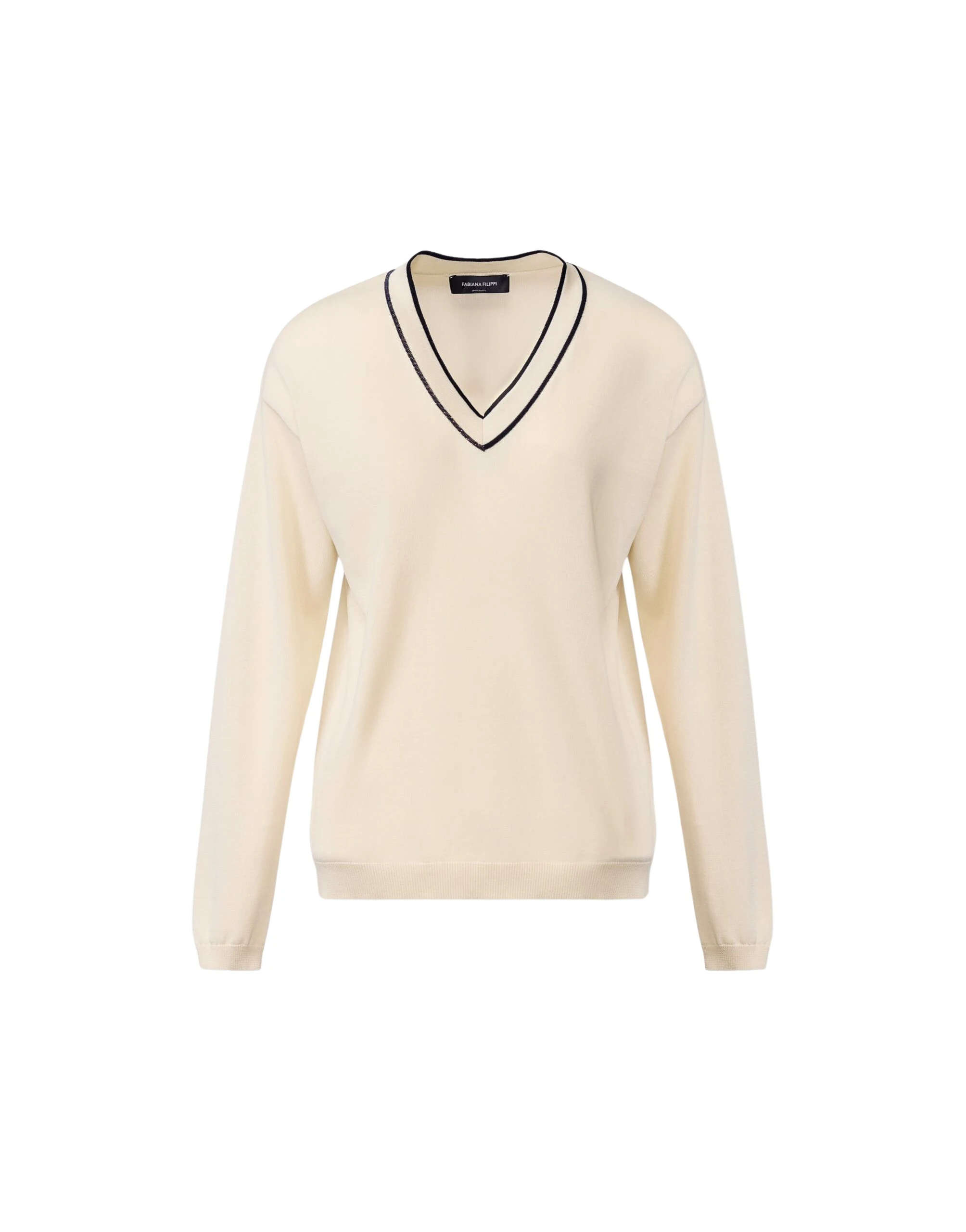 Fabiana Filippi Sweater in Organic Cotton, Midnight Blue