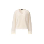 Fabiana Filippi Sweater in Organic Cotton with Lustrous Viscose, Butter