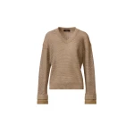 Fabiana Filippi Sweater in Organic Cotton with Lustrous Viscose, Mud