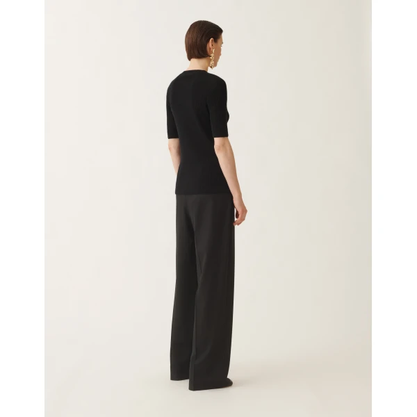 Fabiana Filippi Sweater in Platinum, Black, view 4