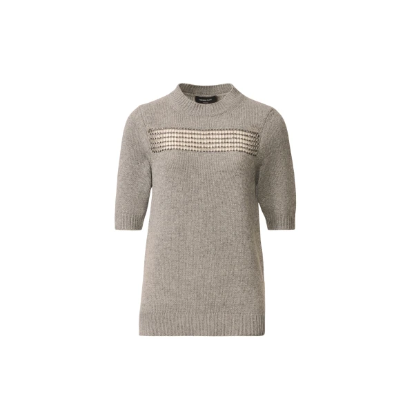 Fabiana Filippi Sweater in Platinum, Rock