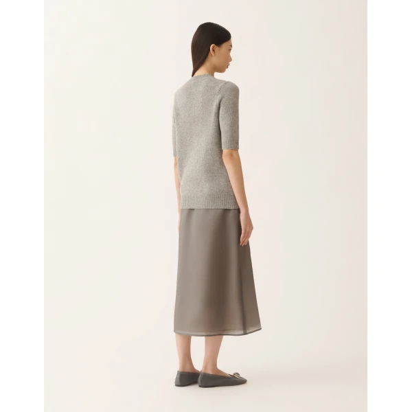 Fabiana Filippi Sweater in Platinum, Rock, view 4