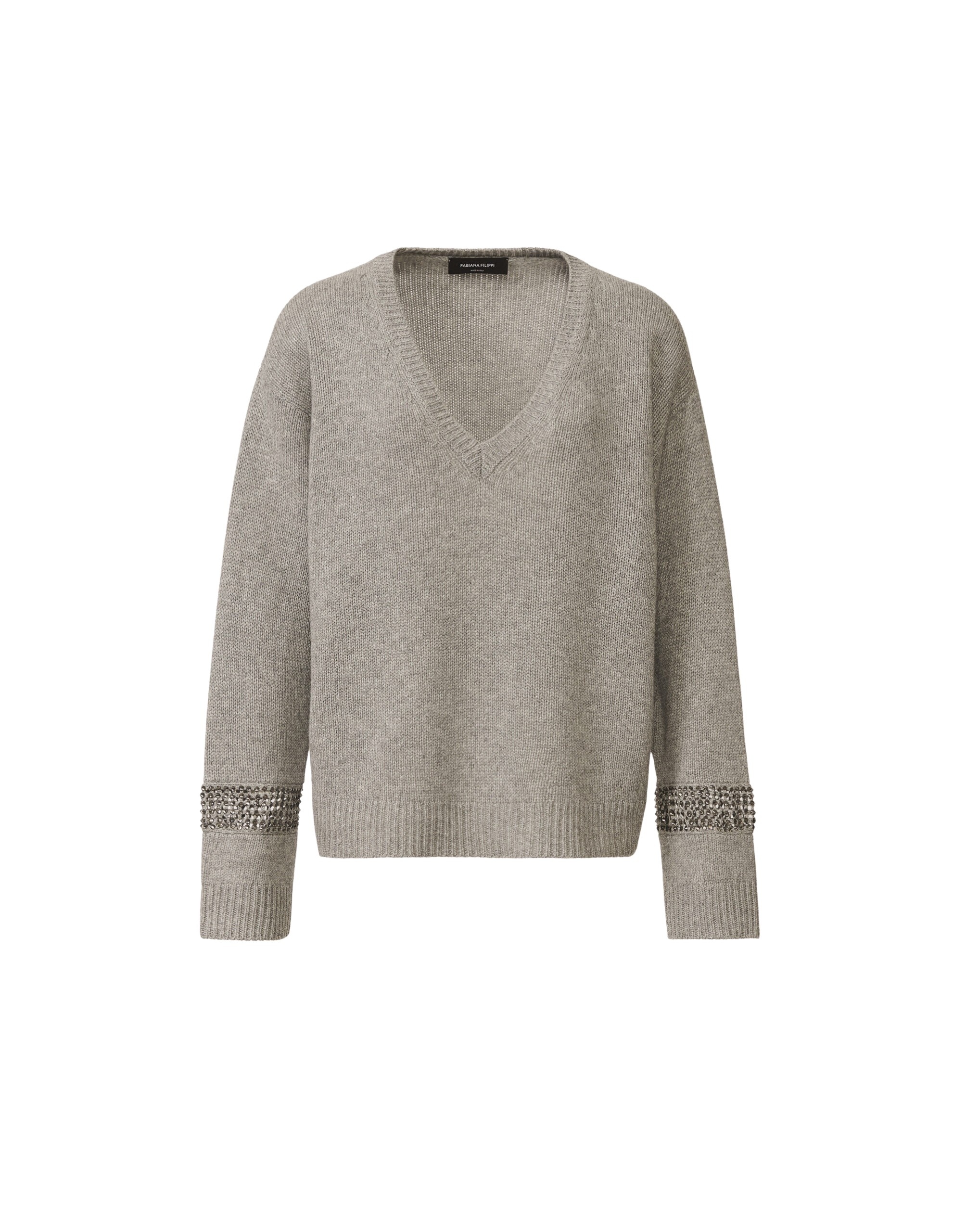 Fabiana Filippi Sweater in Platinum, Rock