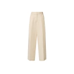 Fabiana Filippi Tailored Pants in Drop Fil Coupé, Butter