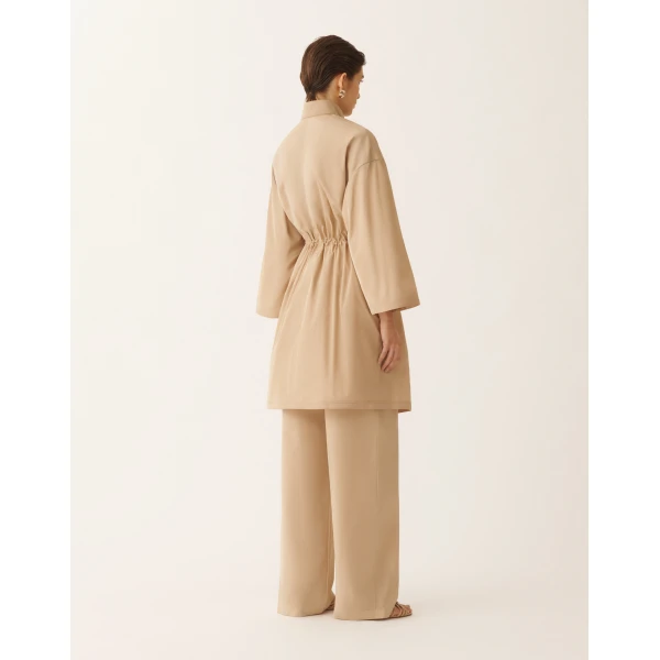 Fabiana Filippi Technical Taffeta Parka in Acer Coat, view 4