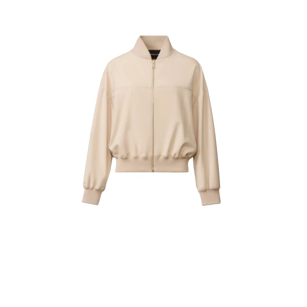 Fabiana Filippi Techno Tailoring Bomber Jacket in Nude