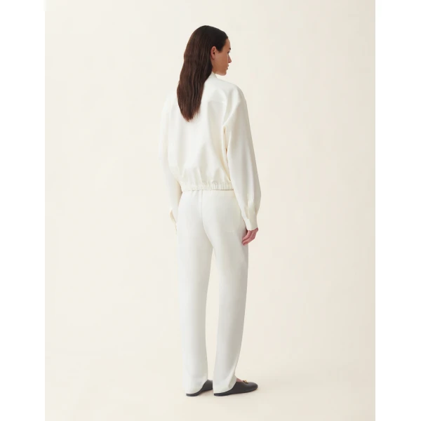 Fabiana Filippi Techno Tailoring Bomber in Butter Jacket, view 4