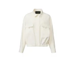 Fabiana Filippi Techno Tailoring Bomber in Butter Jacket