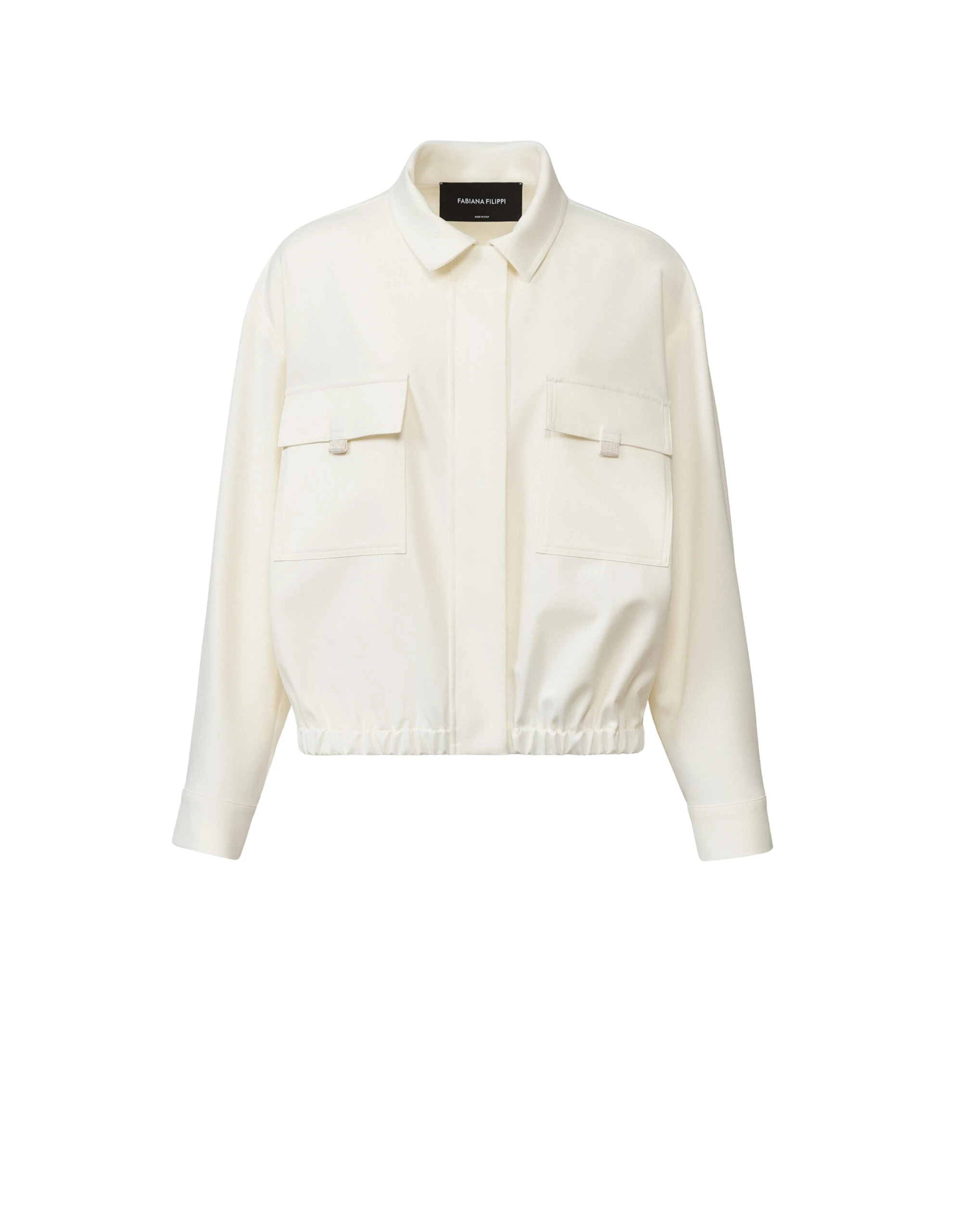 Fabiana Filippi Techno Tailoring Bomber in Butter Jacket
