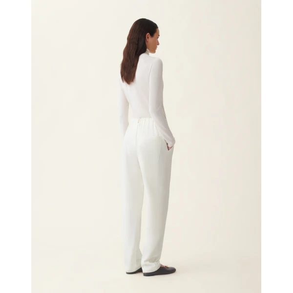 Fabiana Filippi Techno Tailoring Trousers in Butter, view 4