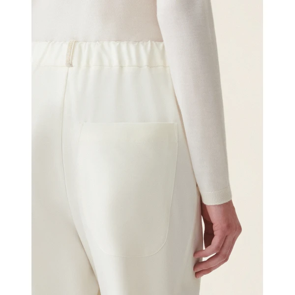 Fabiana Filippi Techno Tailoring Trousers in Butter, view 5