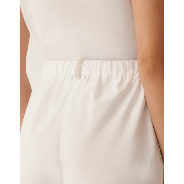 Fabiana Filippi Trevi Pants in Optical White Poplin, view 5