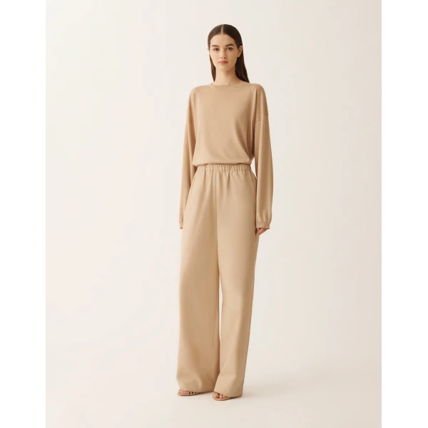 Fabiana Filippi Trevi Pants in Poplin, Acer, view 3
