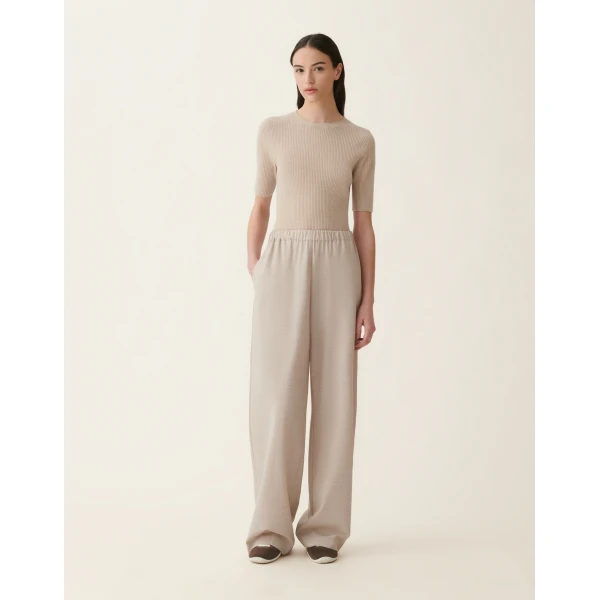 Fabiana Filippi Trevi Trousers in Bistretch Cool Wool, Cachà, view 3