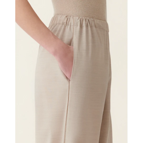 Fabiana Filippi Trevi Trousers in Bistretch Cool Wool, Cachà, view 5