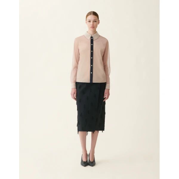 Fabiana Filippi Tulle Shirt in Cachà, view 3