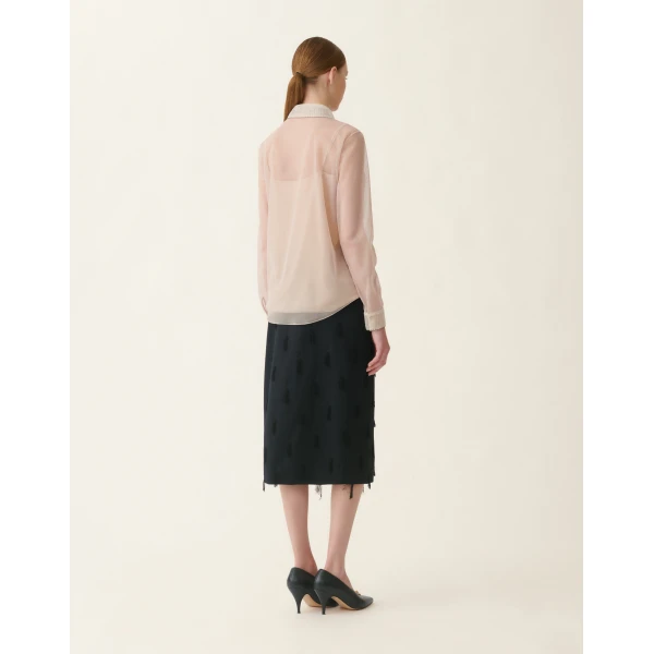 Fabiana Filippi Tulle Shirt in Cachà, view 5
