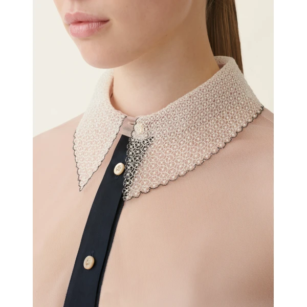 Fabiana Filippi Tulle Shirt in Cachà, view 6