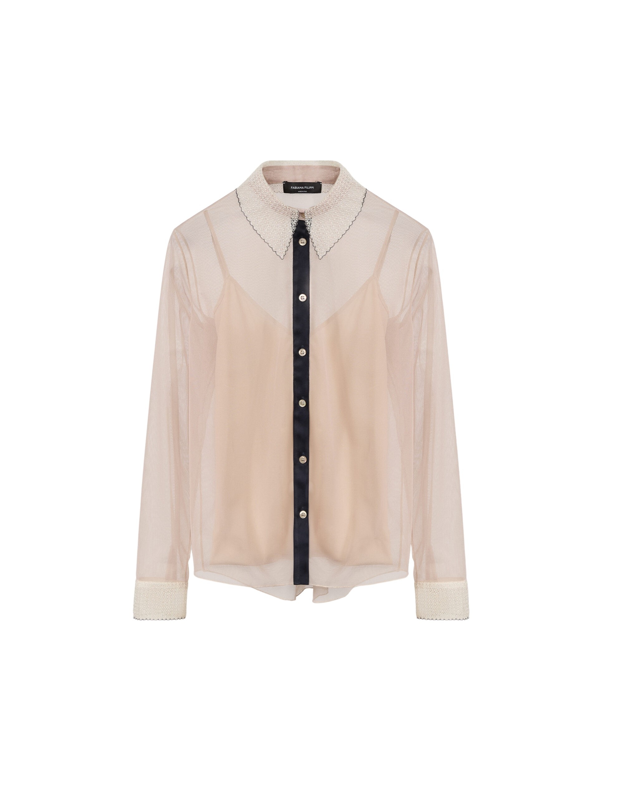 Fabiana Filippi Tulle Shirt in Cachà