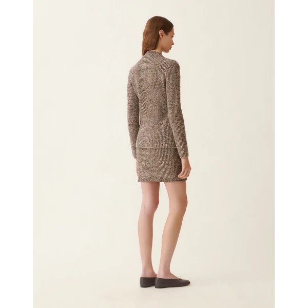Fabiana Filippi Tweed Jacket in Ebony, view 4