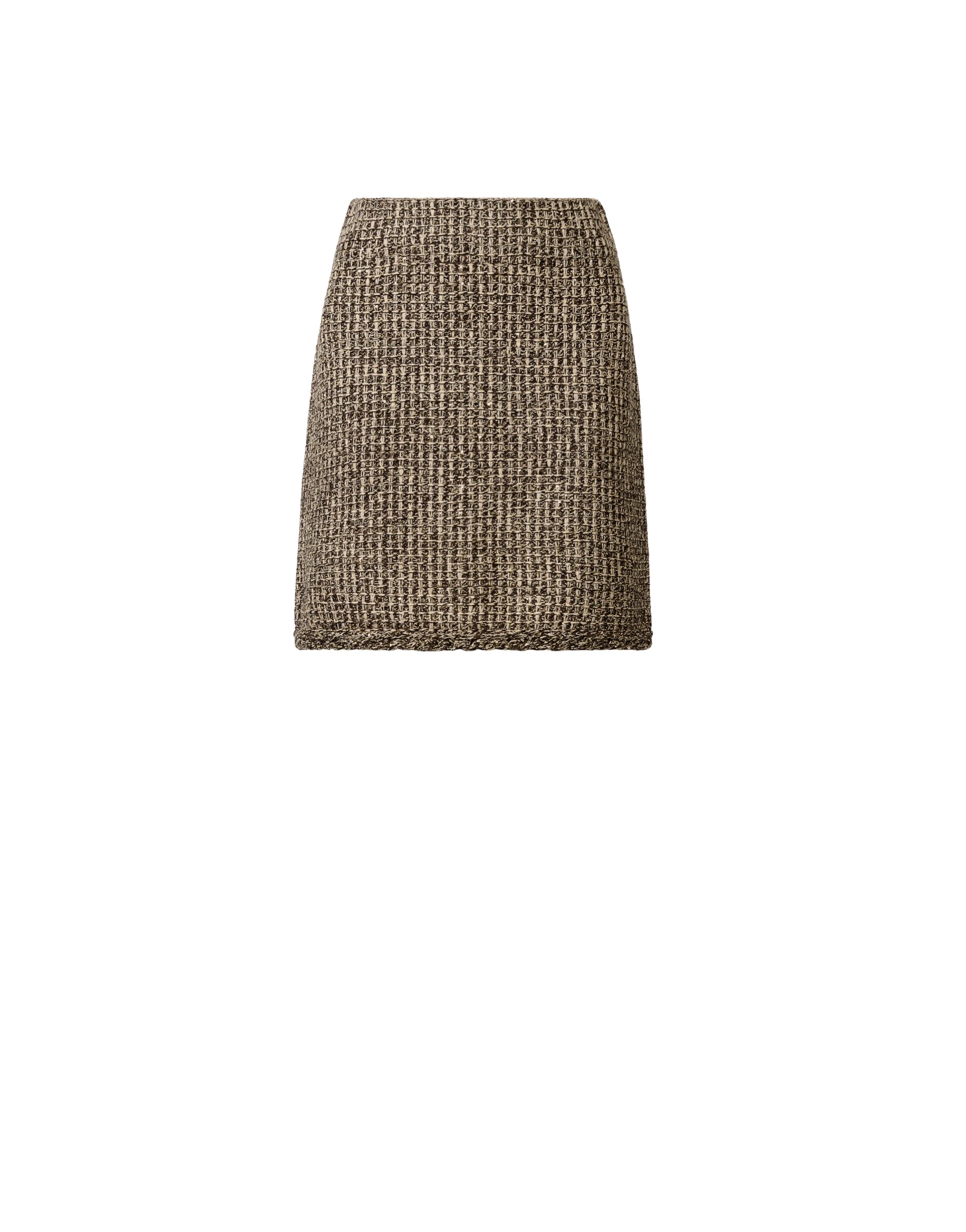 Fabiana Filippi Tweed Miniskirt in Ebony Skirt