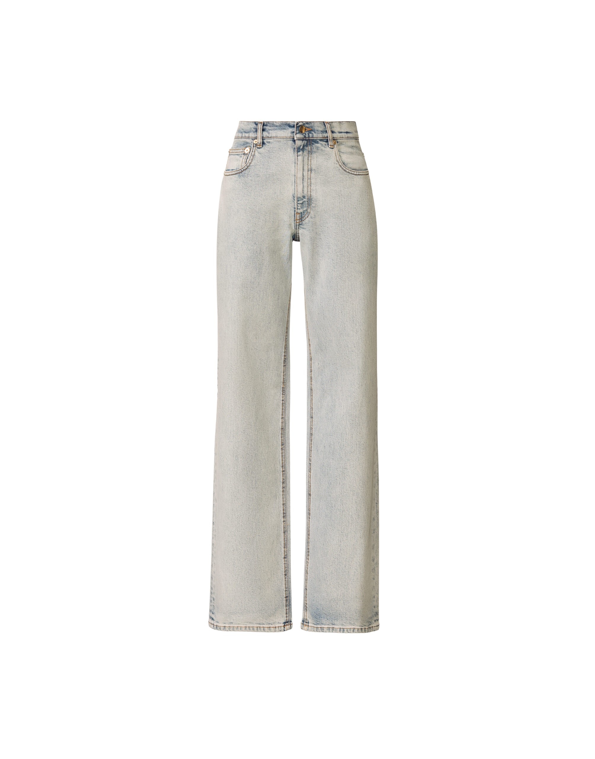 Fabiana Filippi Water-Marbled Denim Pants