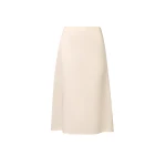 Fabiana Filippi Water-Reflective Organza Midi Skirt in Butter