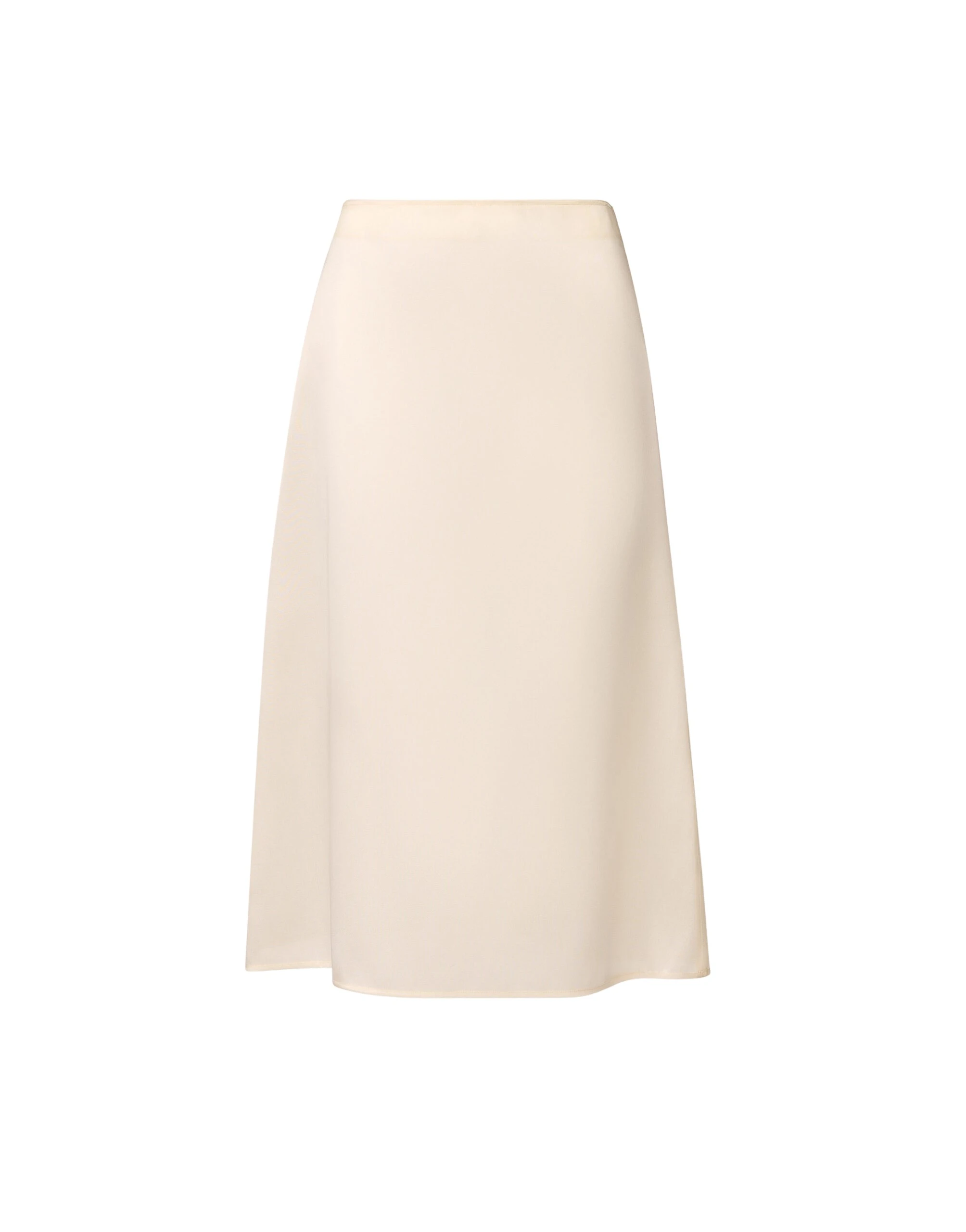 Fabiana Filippi Water-Reflective Organza Midi Skirt in Butter