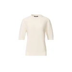Fabiana Filippi White Cotton and Linen Sweater with Sequins