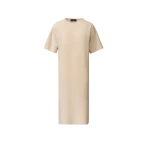 Fabiana Filippi Wool, Cotton, and Lurex Dress in Butter