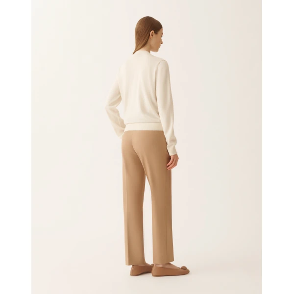 Fabiana Filippi Wool and Cotton Cardigan in Butter, view 4