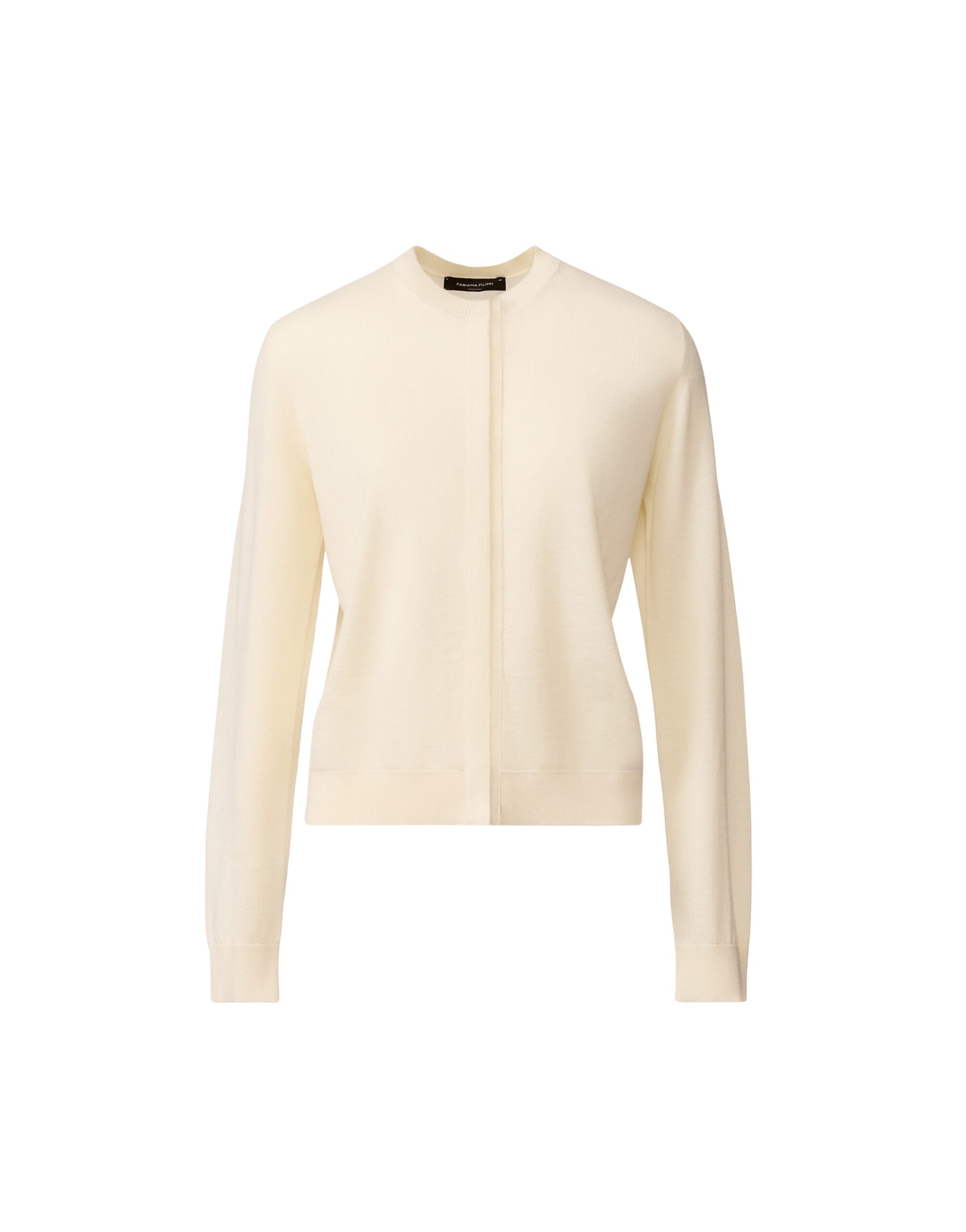 Fabiana Filippi Wool and Cotton Cardigan in Butter