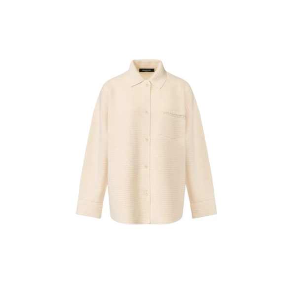 Fabiana Filippi Wool and Cotton Shirt in Butter