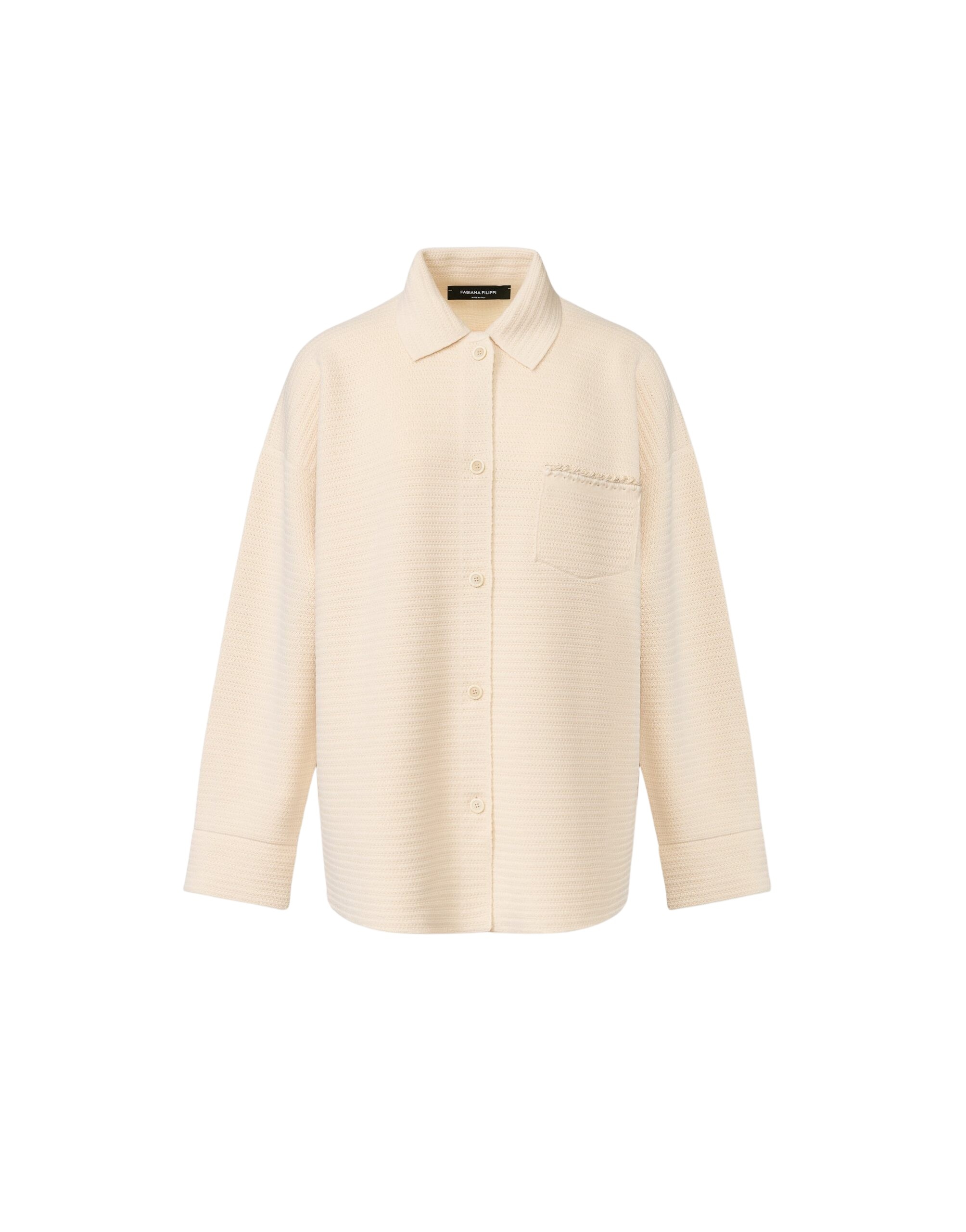 Fabiana Filippi Wool and Cotton Shirt in Butter