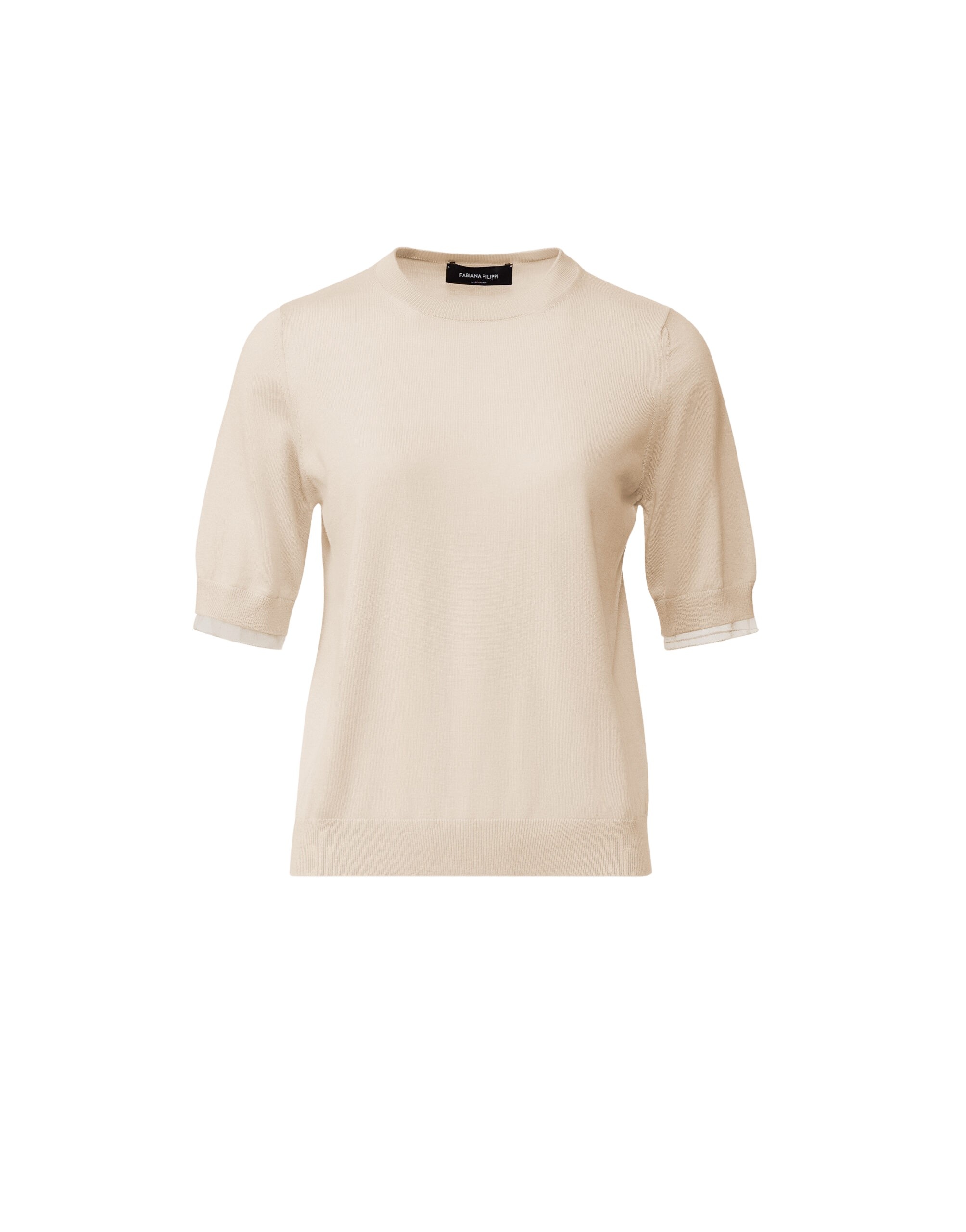 Fabiana Filippi Wool and Cotton Sweater in Butter