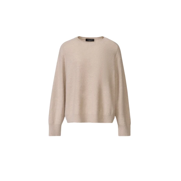 Fabiana Filippi Wool and Silk Sweater with Sequins in Cachà