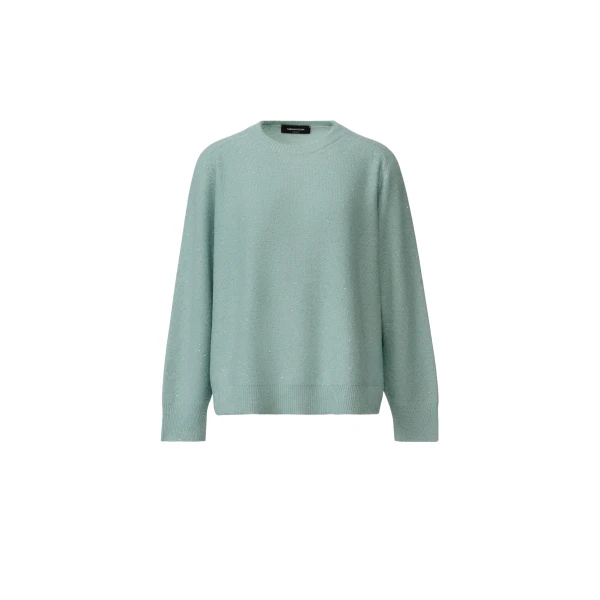 Fabiana Filippi Wool and Silk Sweater with Sequins in Green