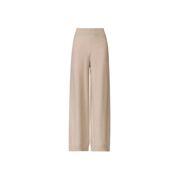 Fabiana Filippi Wool and Silk Trousers with Sequins in Cachà