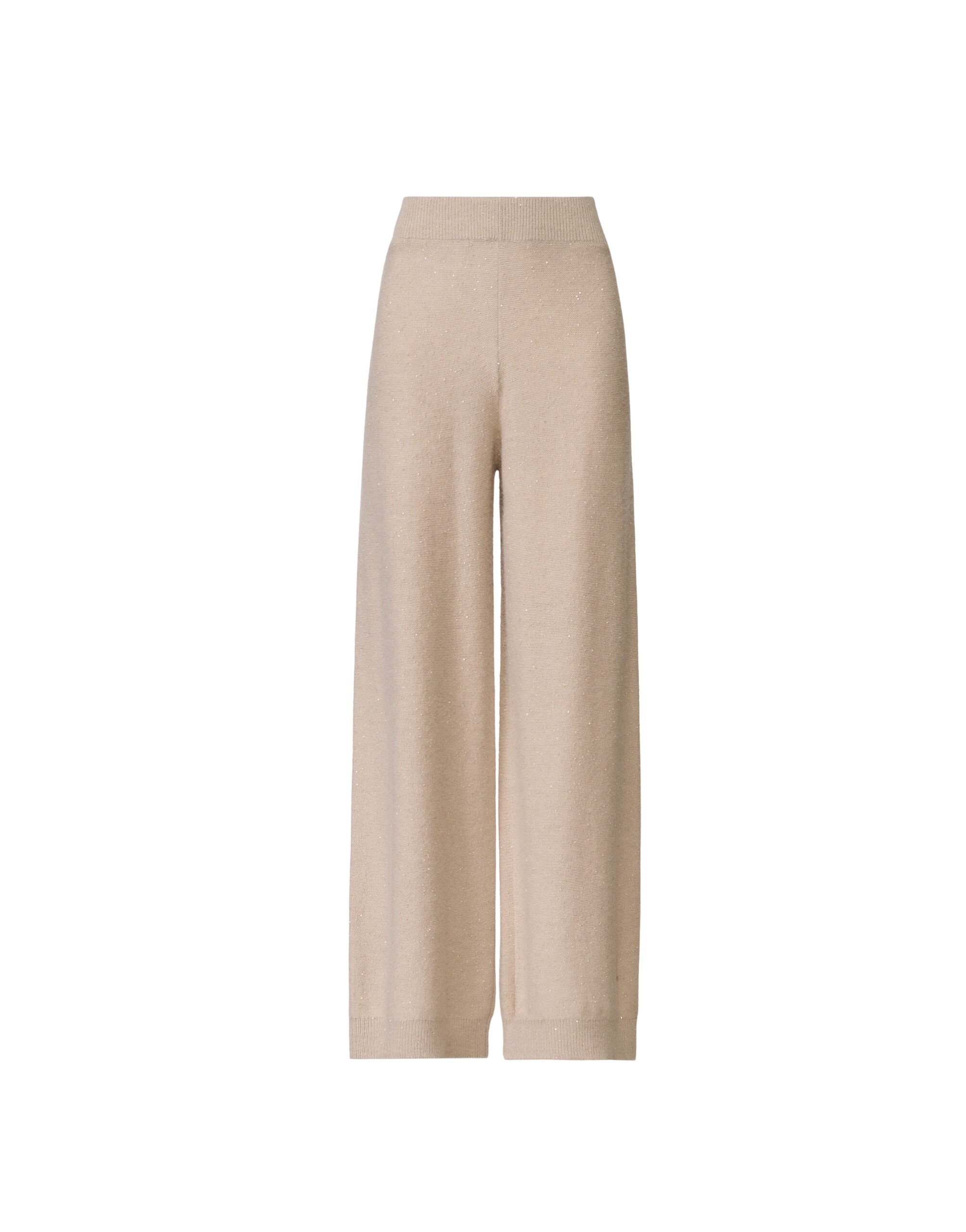 Fabiana Filippi Wool and Silk Trousers with Sequins in Cachà